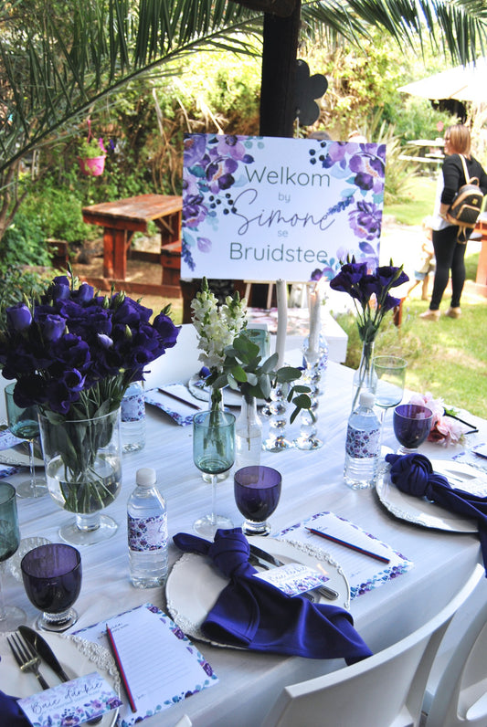 Purple | White | Floral